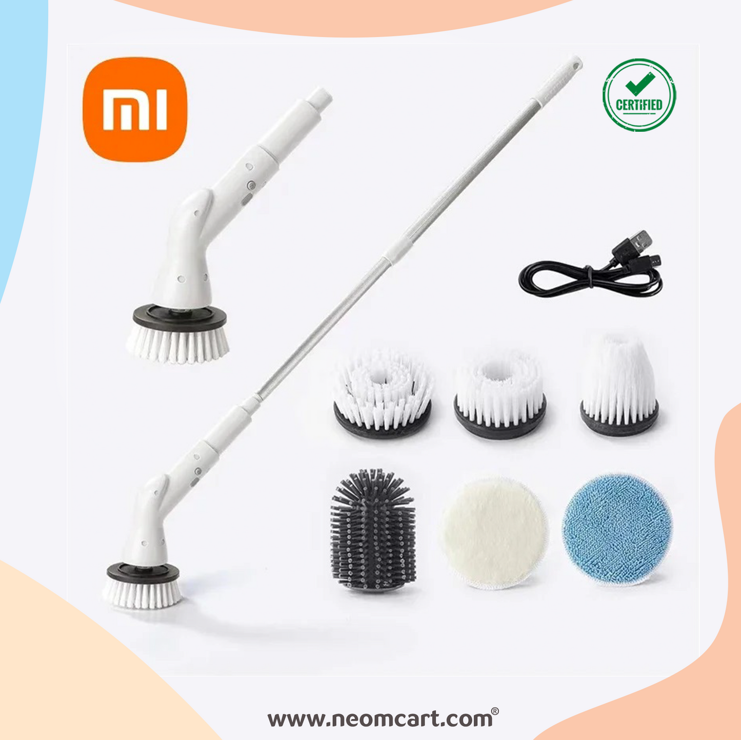 شاومي - فرشاة دوارة لاسلكية 6 في 1