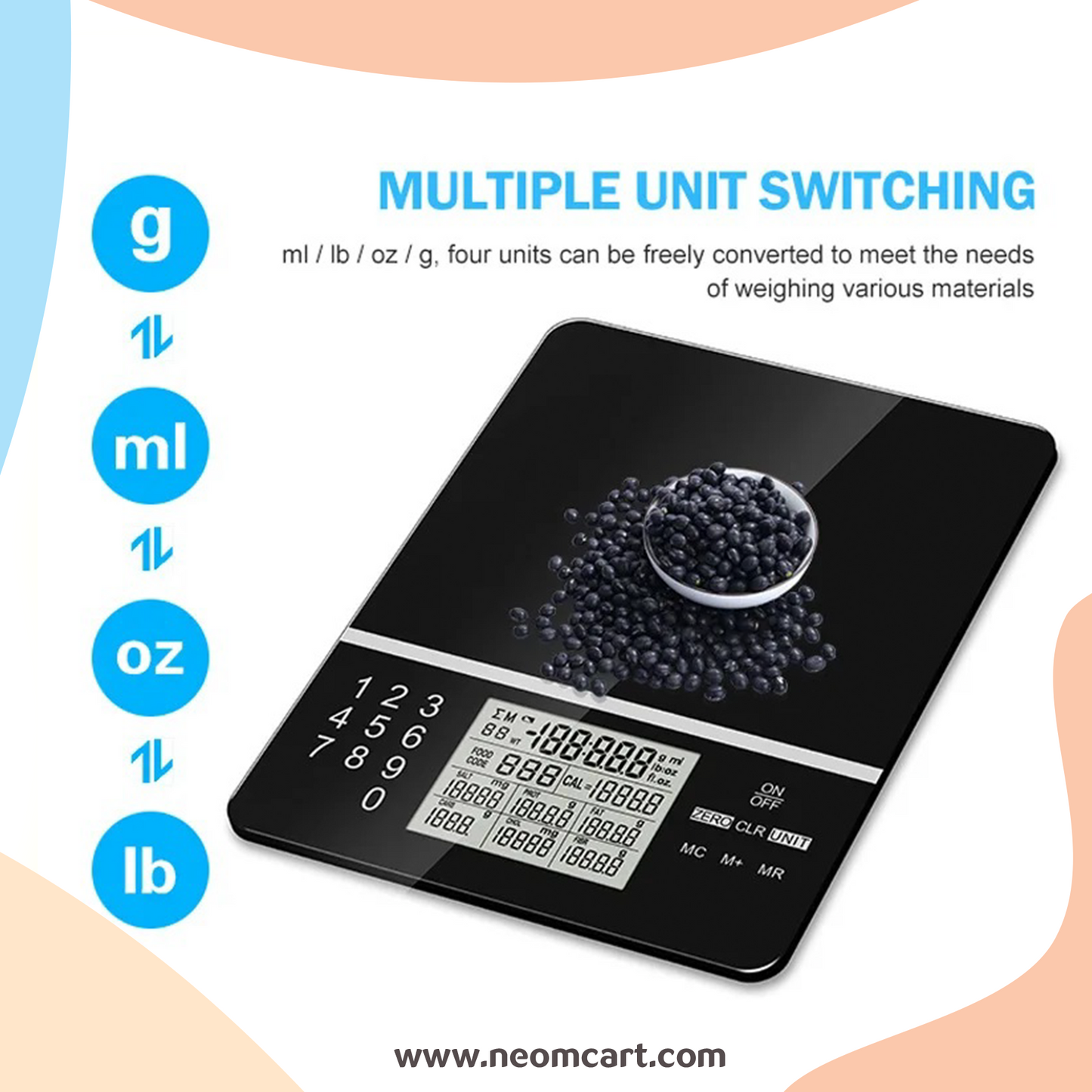 CalorieCal - Smart Calories Calculator Scale (LIVING Green)