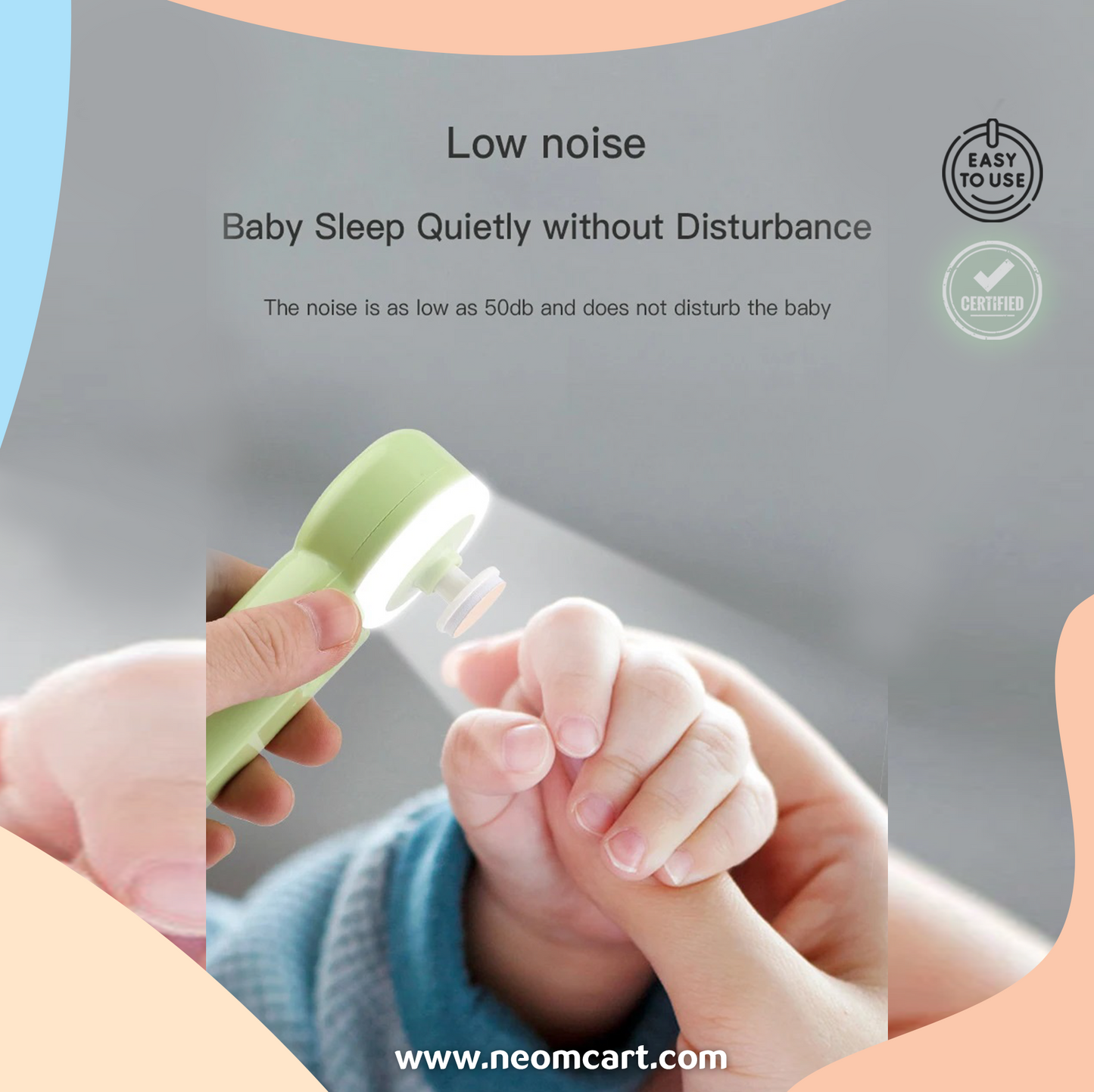 GlowSafe - Rechargeable Baby Nail Grinder