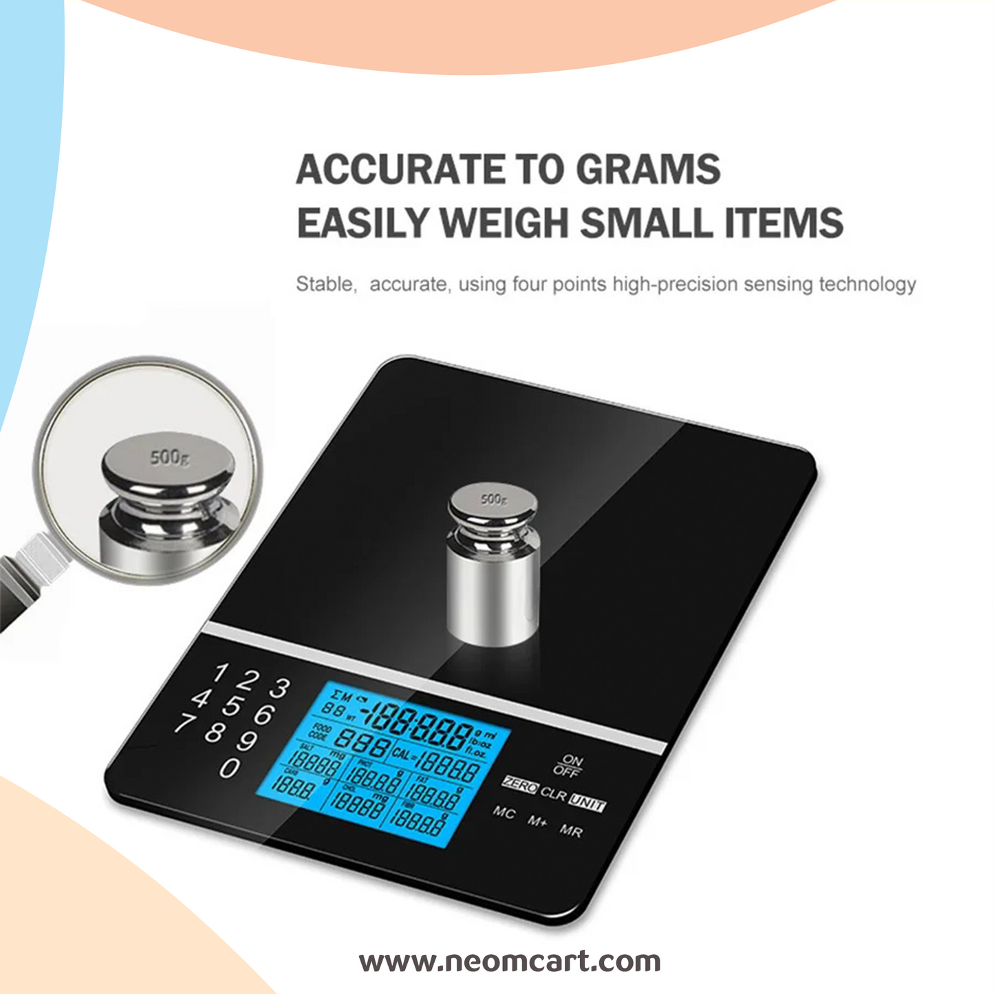 CalorieCal - Smart Calories Calculator Scale (LIVING Green)