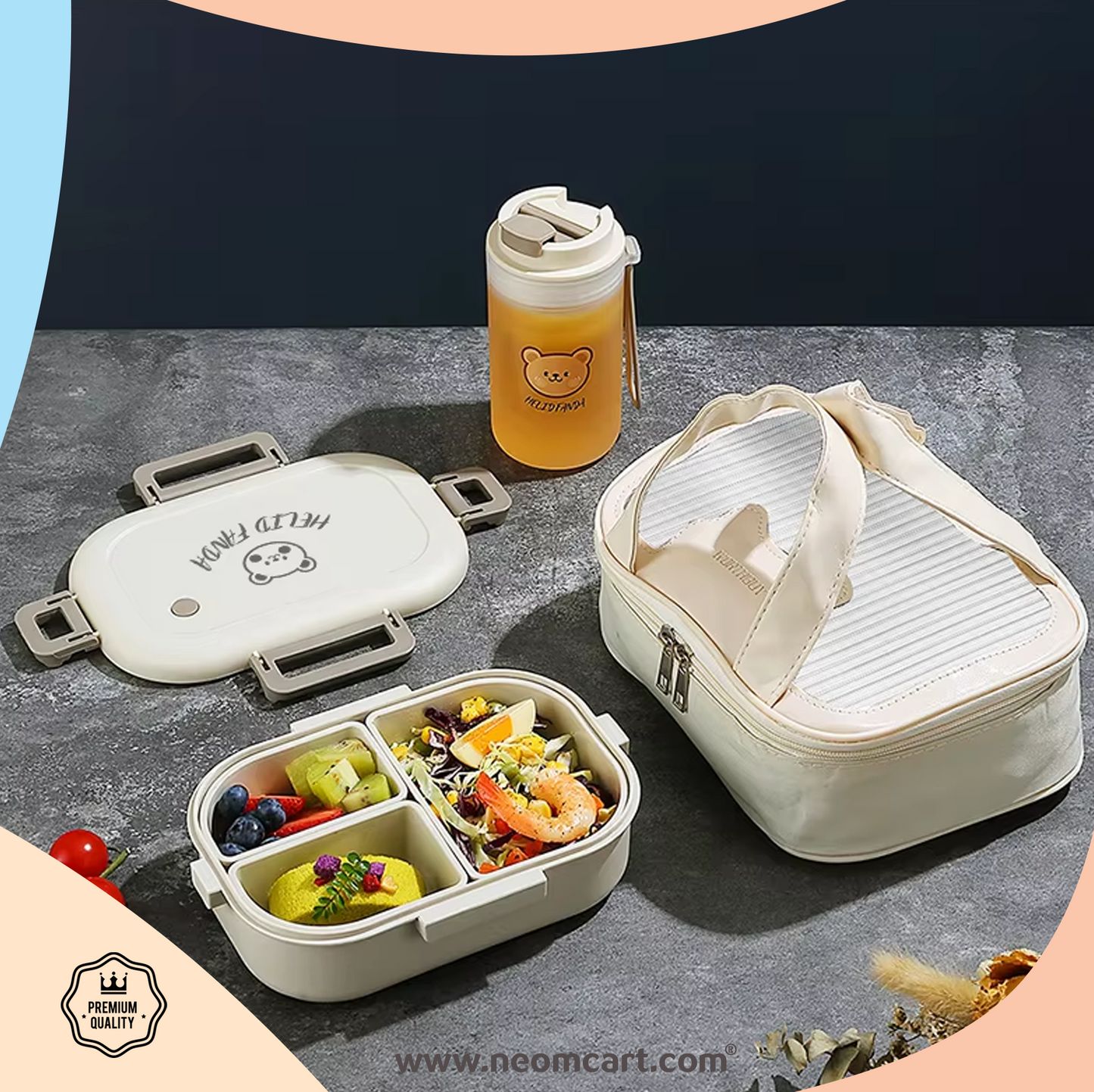 FunPack - Premium Lunch Box & Water Bottle Set with Thermal Bag